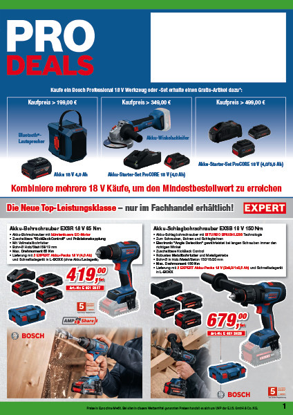 Bosch-Flyer Pro Deal / Frühjahr 2026